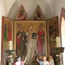 Gothic altar in the church in Brzeźce 1