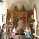 Gothic altar in the church in Brzeźce