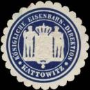 Siegelmarke Königliche Eisenbahn-Direktion Kattowitz W0333423